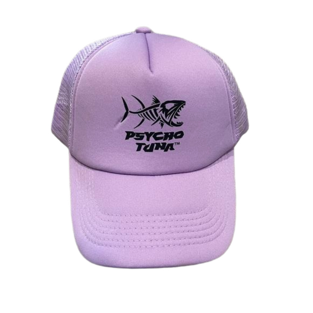 Psycho Tuna Trucker boat fishing Hat purple one size